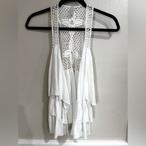 White Sleeveless Top